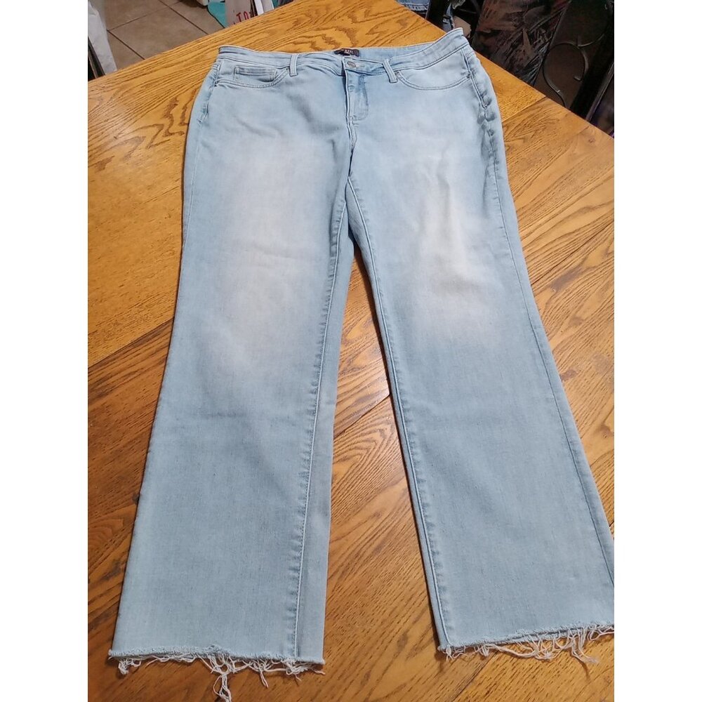 NYDJ Jeans 14 Womens BLUE    SHERI SLIM Preowned  Summer Winter Casual Work Used